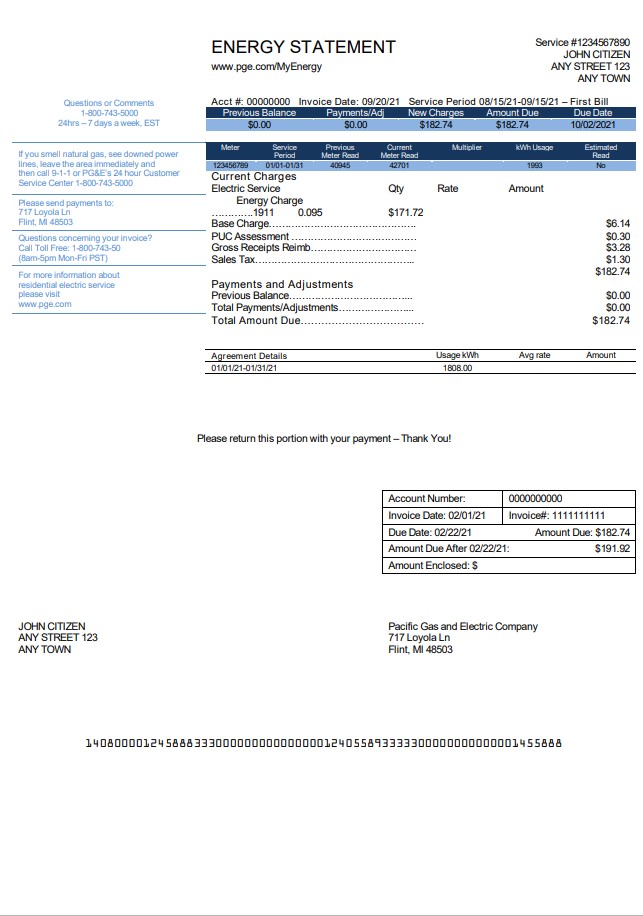  Minol USA business utility bill 